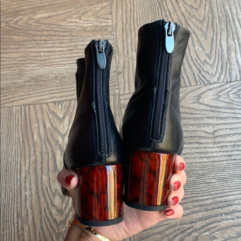 NEW Topshop Mistic black leather bootie - Picture 6 of 9